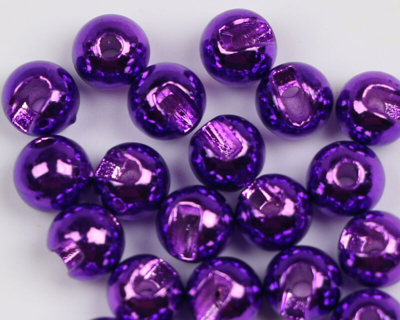 M&Y Slotted Tungsten Beads - Metallic Purple - 1/8