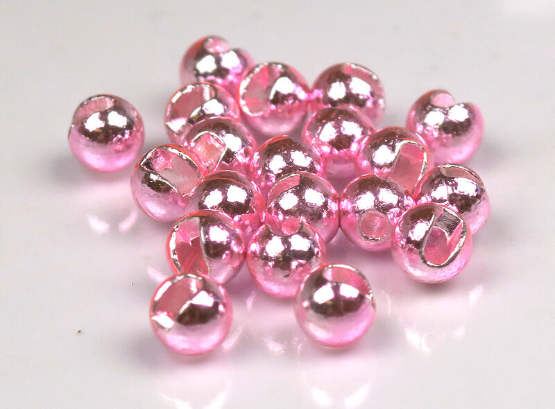 M&Y Slotted Tungsten Beads - Met. Light Pink - 1/8
