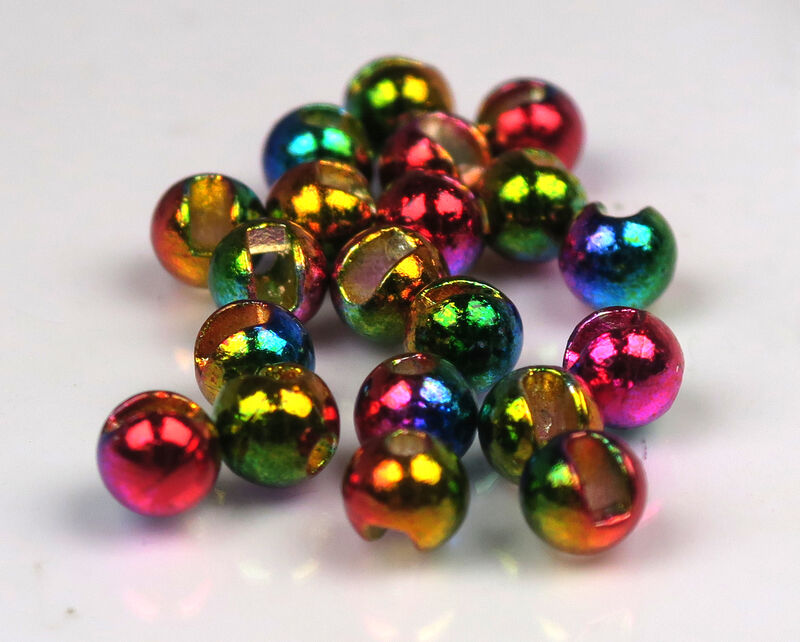 M&Y Slotted Tungsten Beads - Rainbow - 3/32