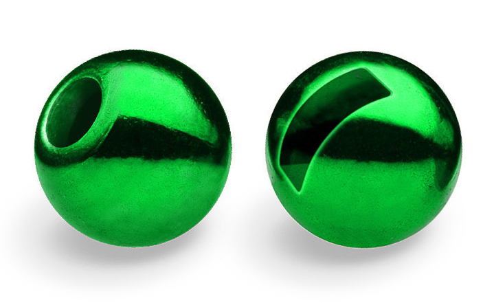M&Y Slotted Tungsten Beads - Metallic Green - 3/32