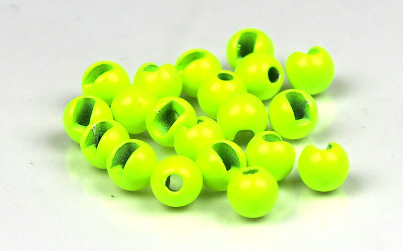 M&Y Slotted Tungsten Beads - Chartreuse - 3/32