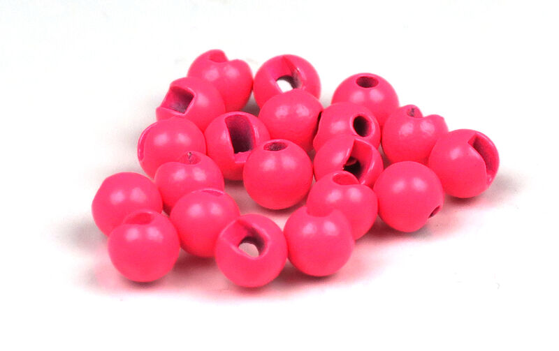 M&Y Slotted Tungsten Beads - Fl. Pink - 5/32