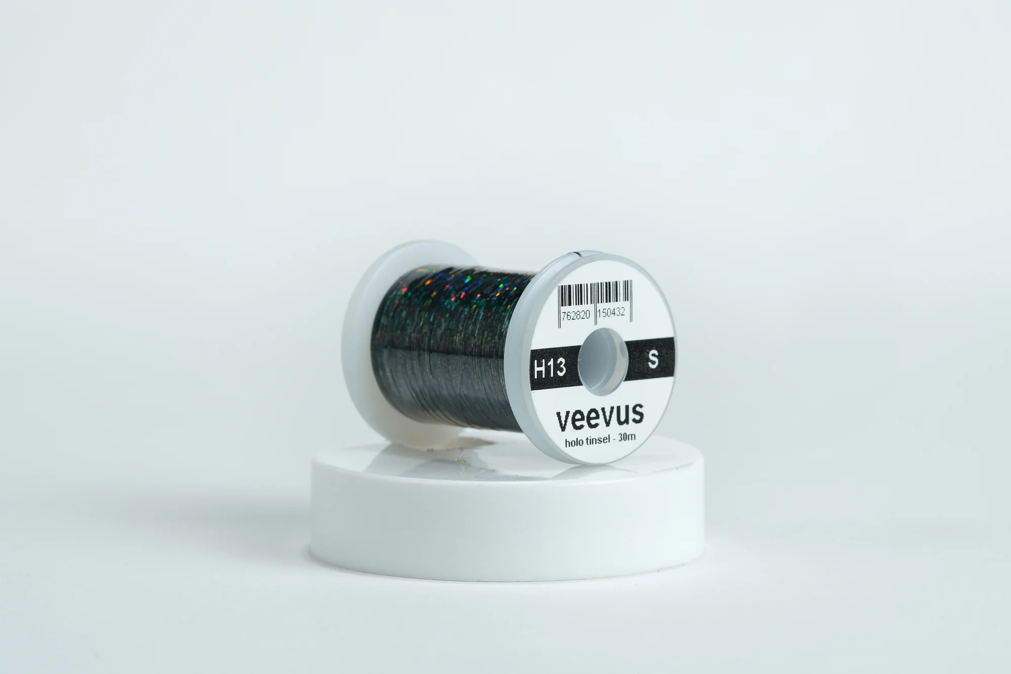Veevus Holographic Tinsel - Holo Black - Small