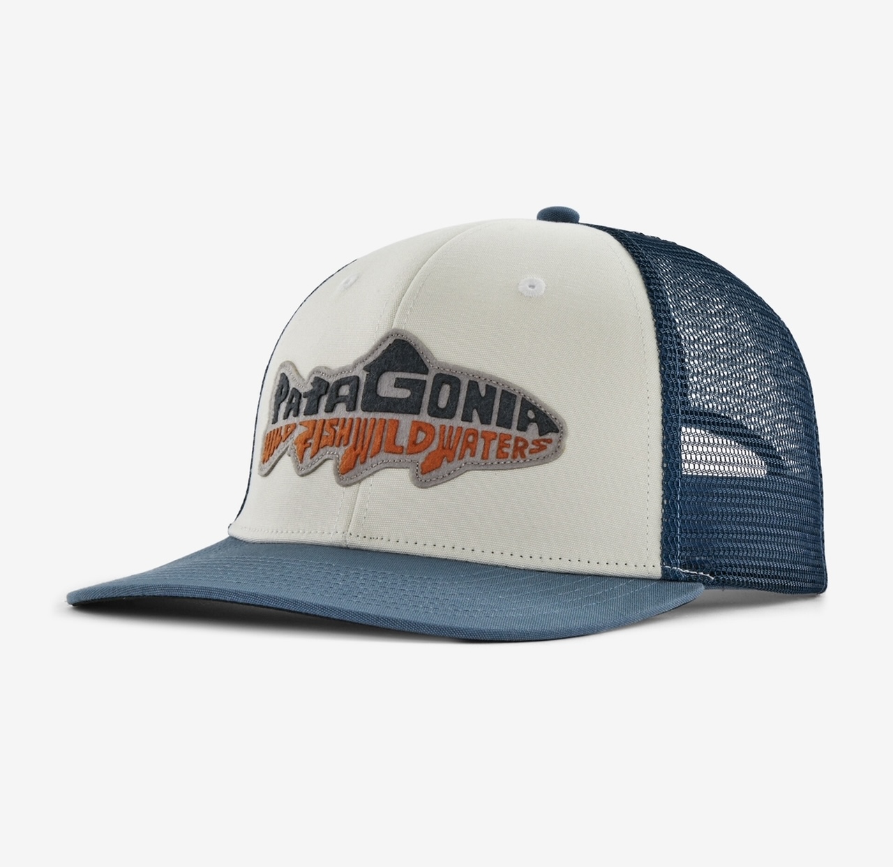Patagonia Take a Stand Trucker Hat - Wild Waterline: Utility Blue