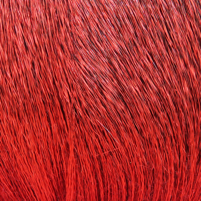 Hareline Premo Deer Hair Strip - Red