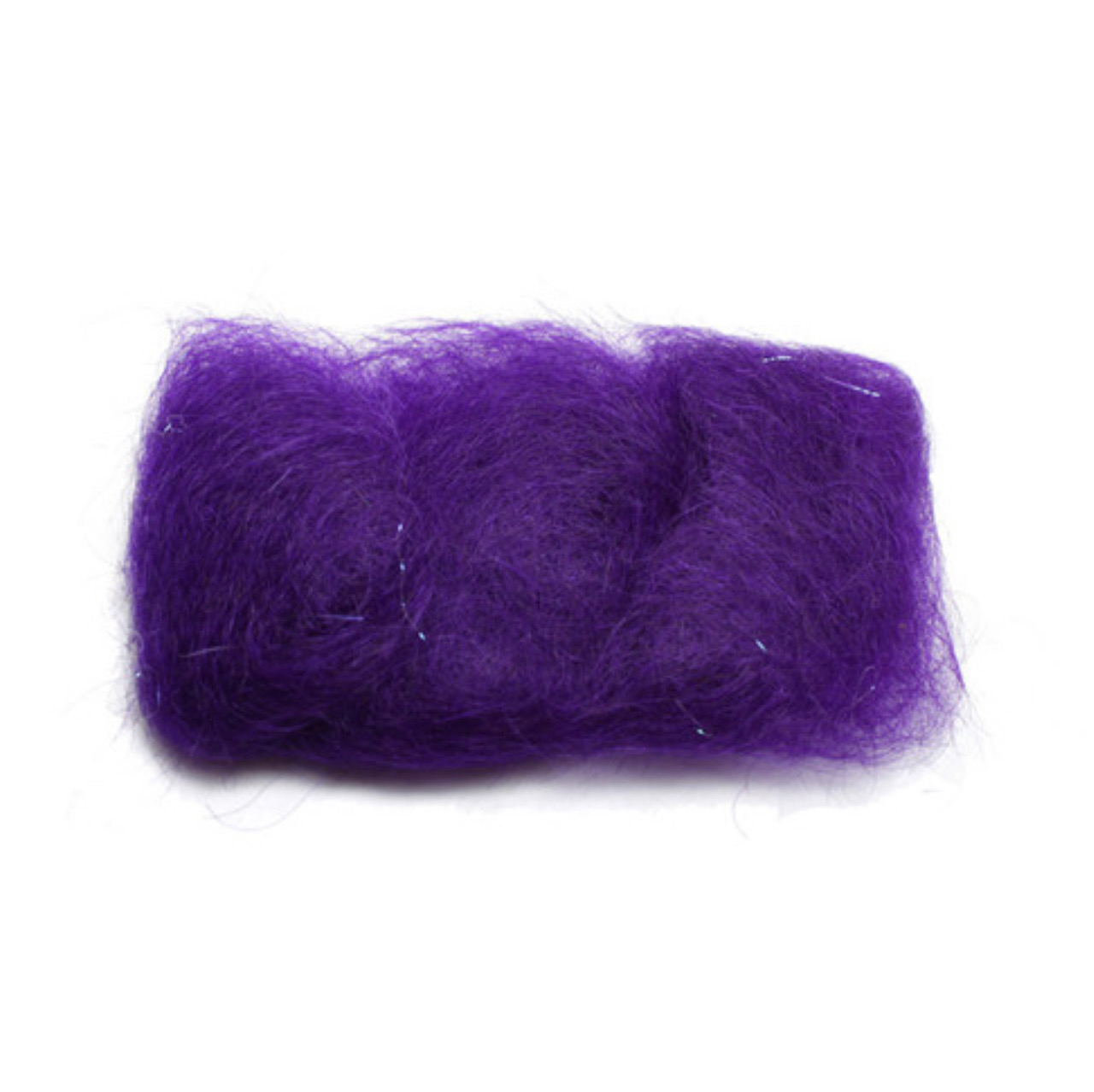 Wapsi Angora Goat Dubbing - Purple