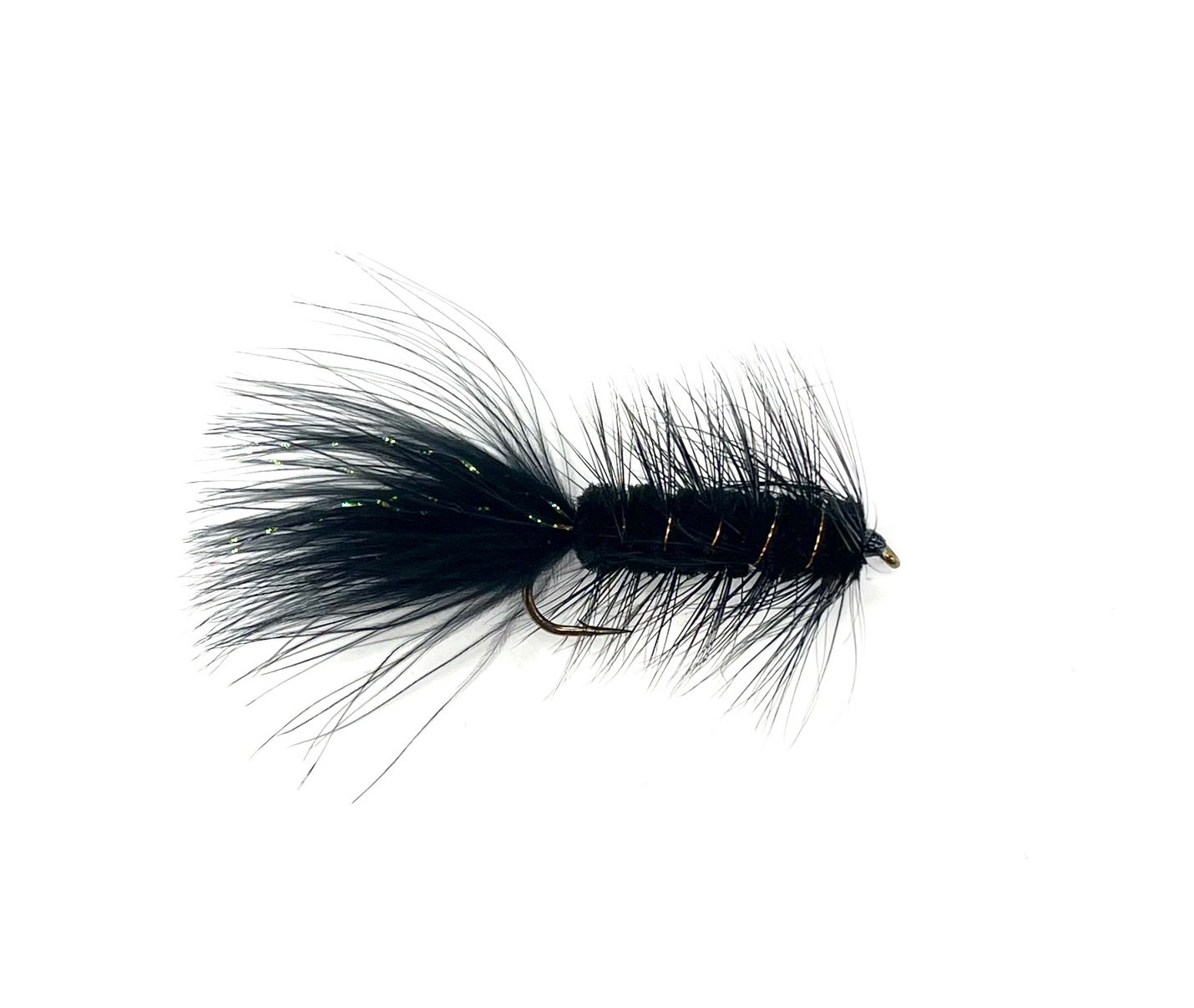 FAD Wooly Bugger - Black - Size 6