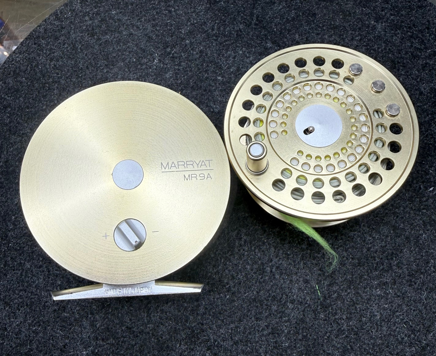 Maryatt MR9A (6/7/8wt) Solid Face Fly Reel - Gold - Lightly Used