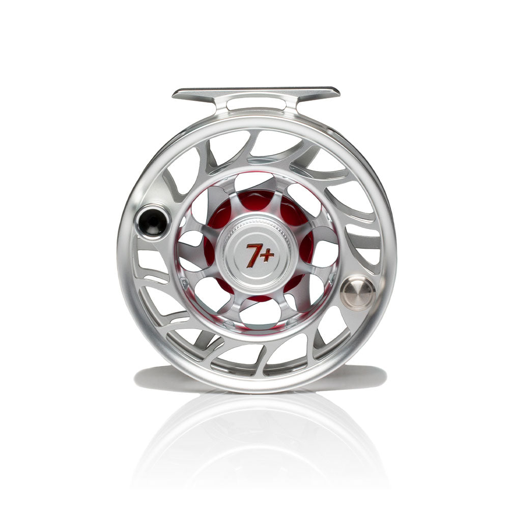 Hatch Iconic 7+ Clear/Red LA Fly Reel