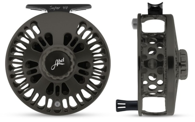 Abel Super Series Reel 11/12 Ported - Satin Slate w/ Black Aluminum Handle