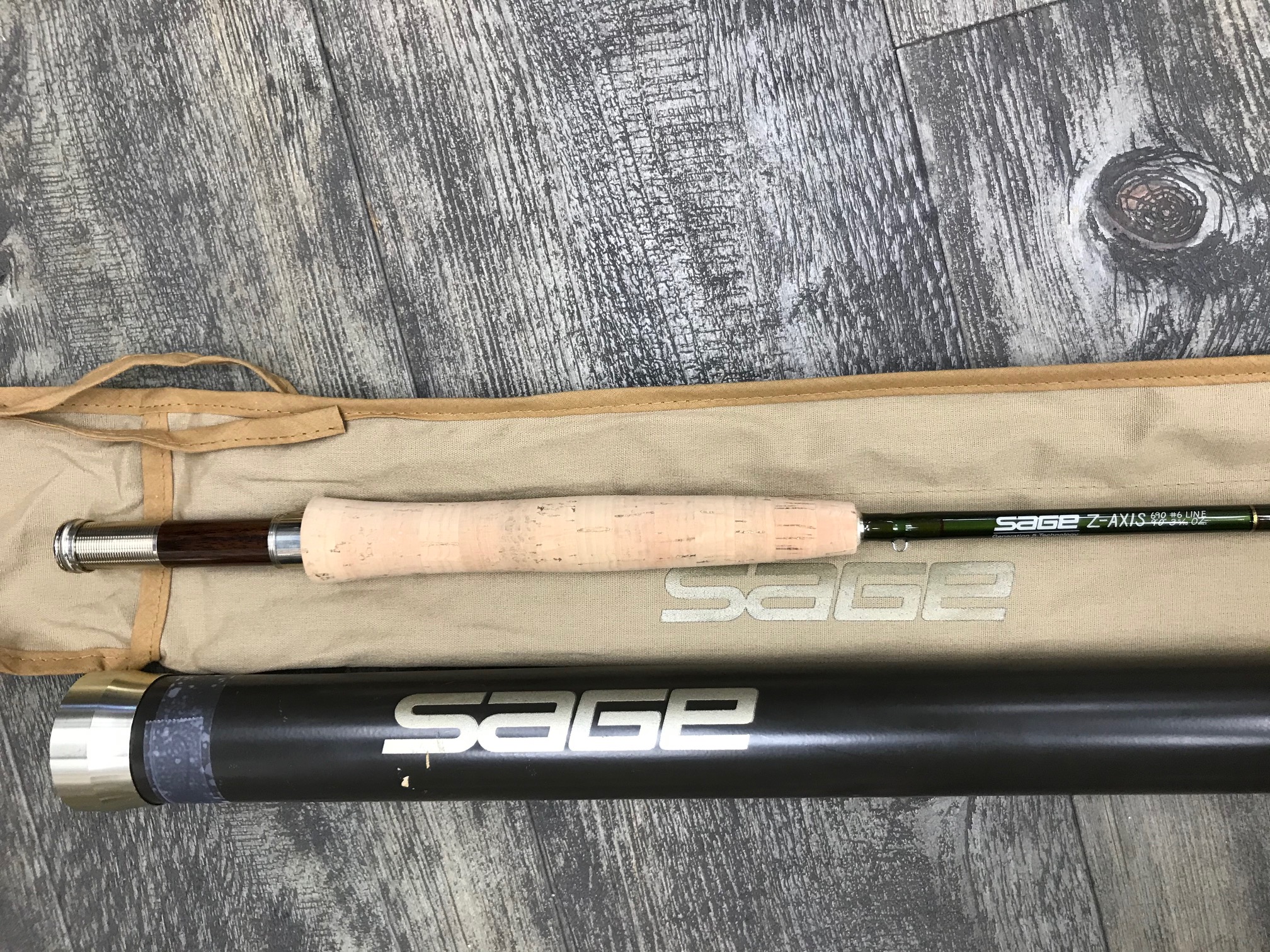 Z-Axis 690, 2 piece fly rod, used