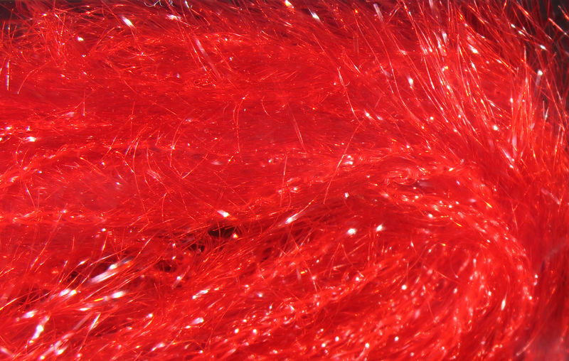 Hareline Dubbin Krystal Hackle Large Red