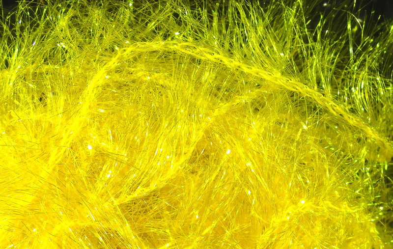 Hareline Dubbin Krystal Hackle Large Yellow