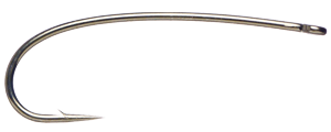 1260 Daiichi Curved Nymph, 2X Long, Straight Eye Bead Hook #14 (25-pack)