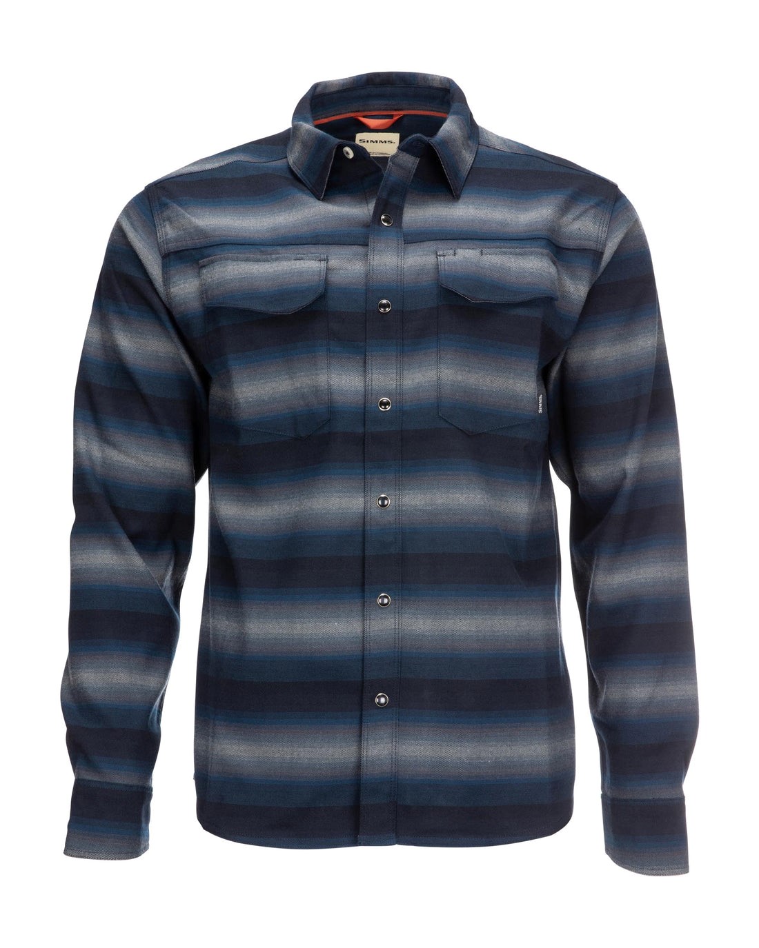 Simms M's Gallatin Flannel L/S Shirt - Rich Blue Plaid - XL