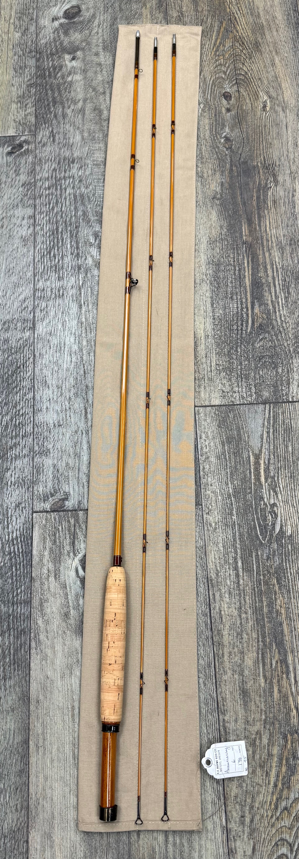 Payne Anniversary 6' 2wt 1-7/8oz Serial #95 - 2 tip sections - Mint Condition