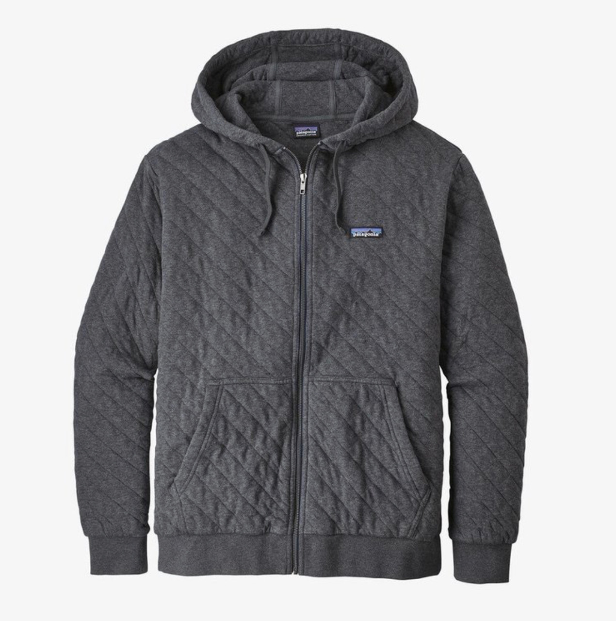 Patagonia M's Organic Cotton Quilt Hoody - Forge Grey - XL