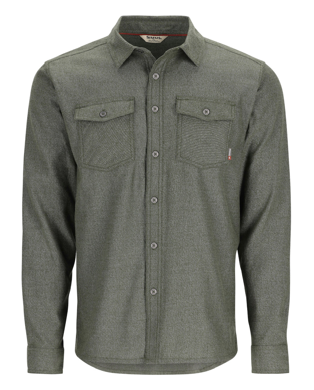 Simms M's Shoal Flannel Shirt - Riffle Green - Medium