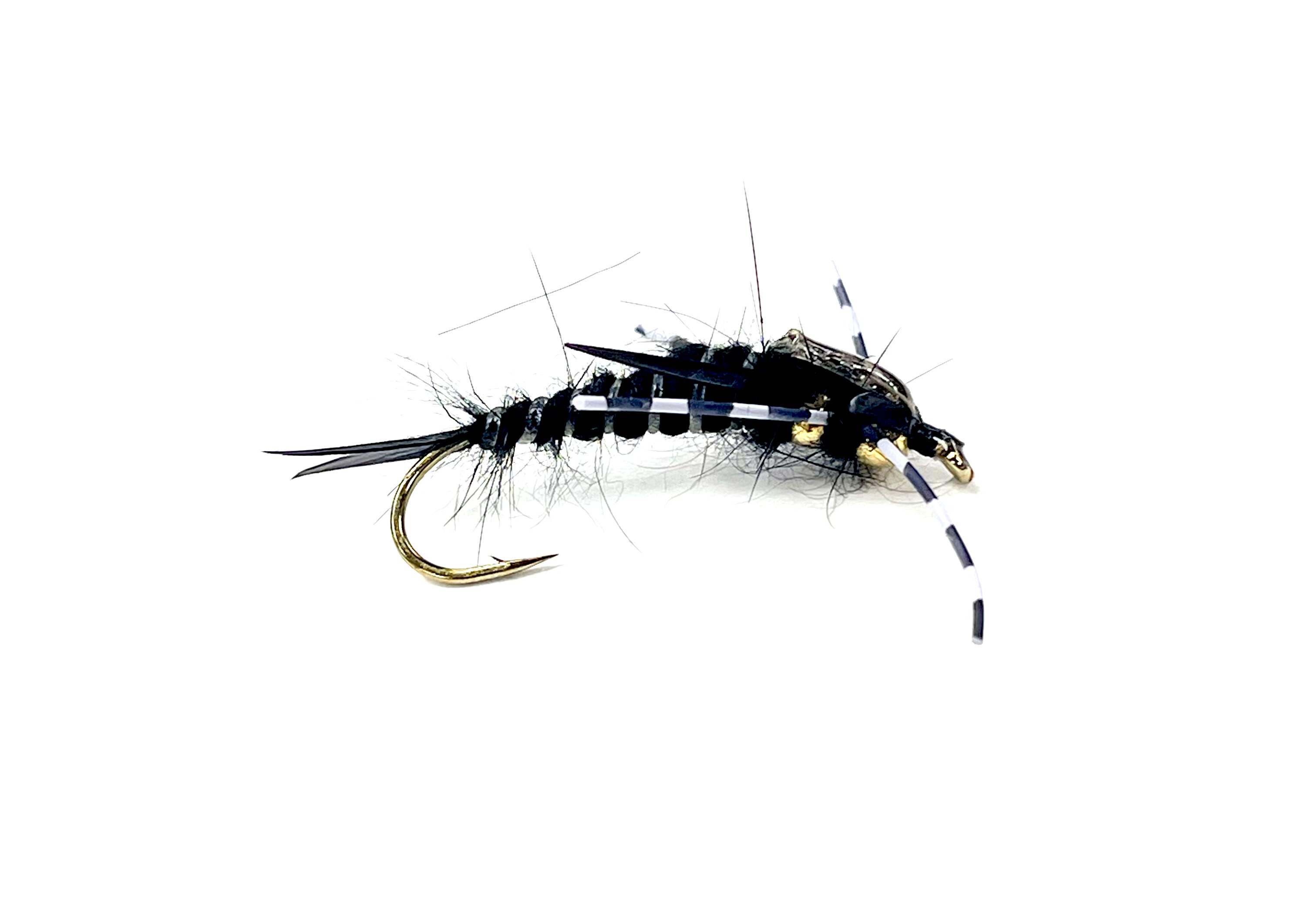 Black's Flies Speckled Double Bead Stone Fly Fishing Flies P