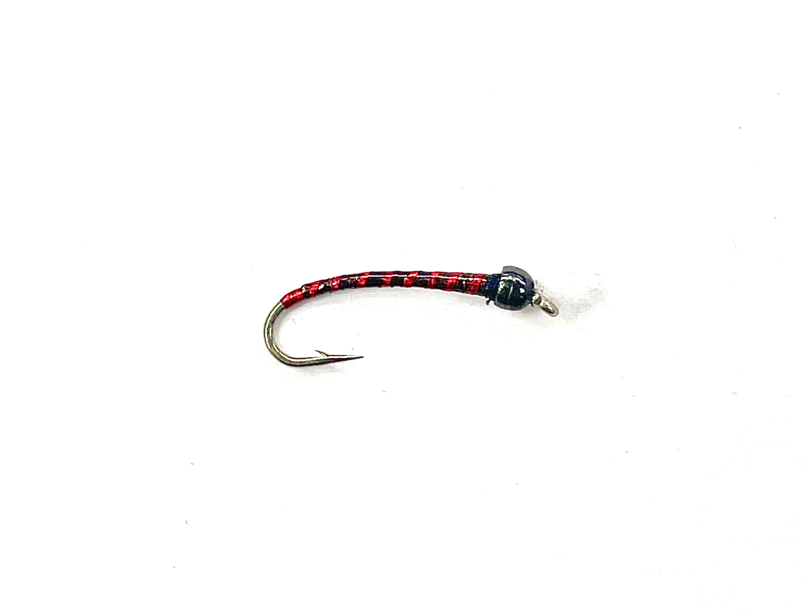 TW Red Butt Holo Brown Chironomid Red Holo Rib