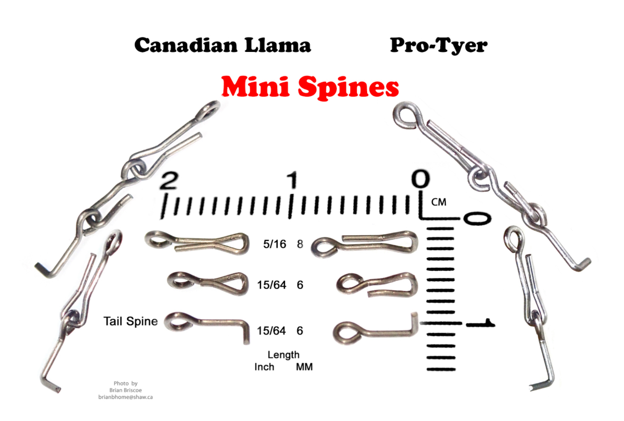 Pro-Tyer Mini Spine Kit - 20pc each of 6mm, 8mm and 6mm tail