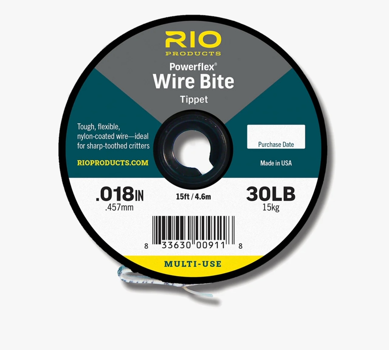 Rio Powerflex Wire Bite Guide Spool - 50ft - 20lb