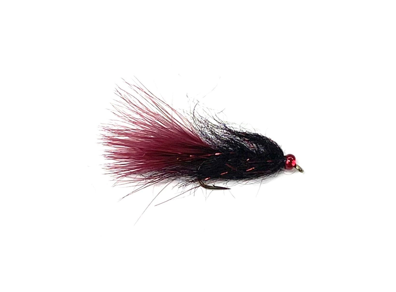 Fly Angler Distributing Red Bead Dazzle Leech Fly Fishing Fl