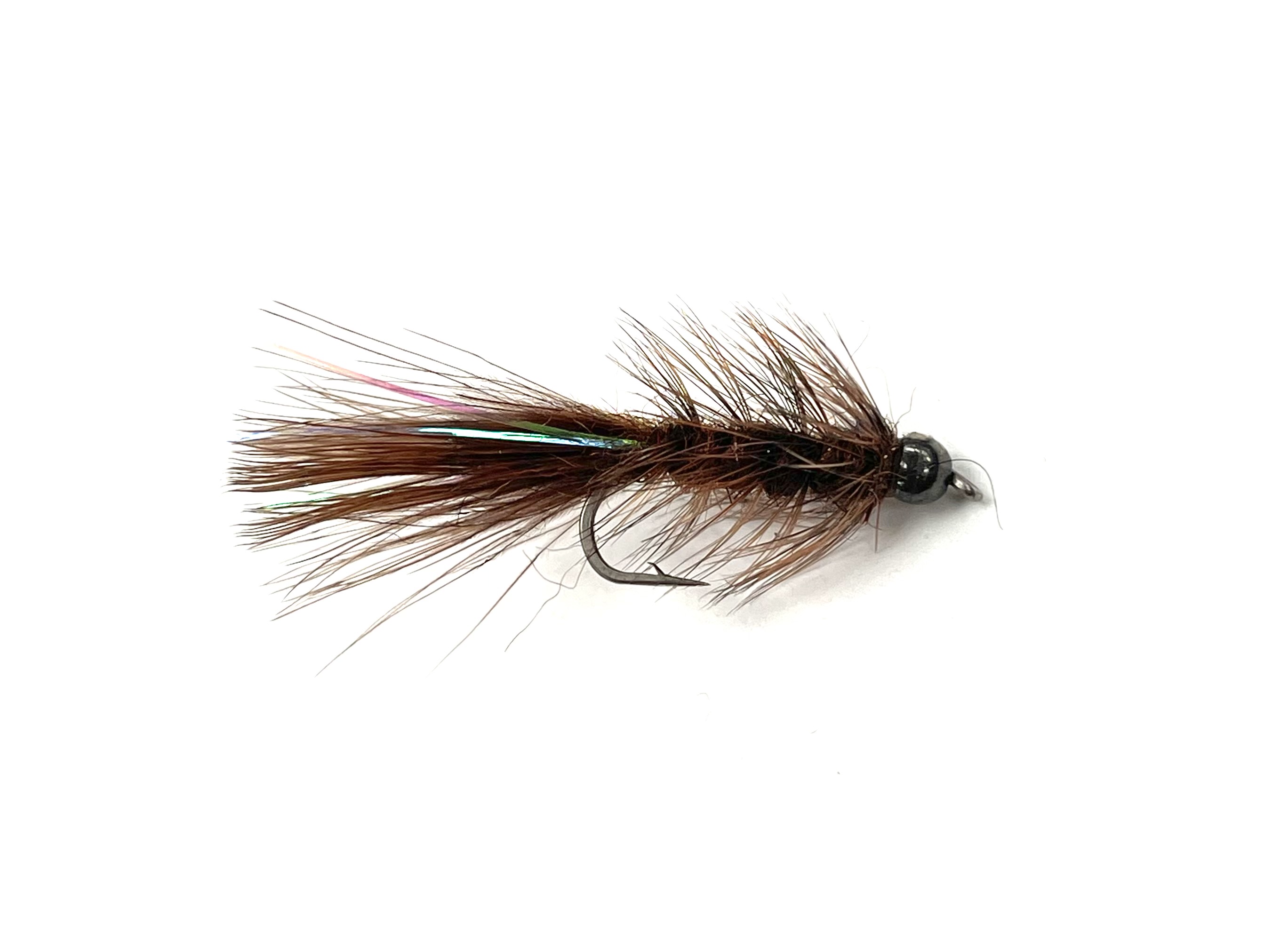 Black's Flies Black Bead Damsel Dragon Bugger - Brown - Size 10