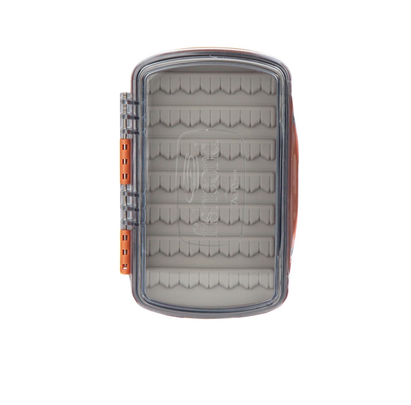 Tacky Pescador Fly Box - Small - Clear - Burnt Orange
