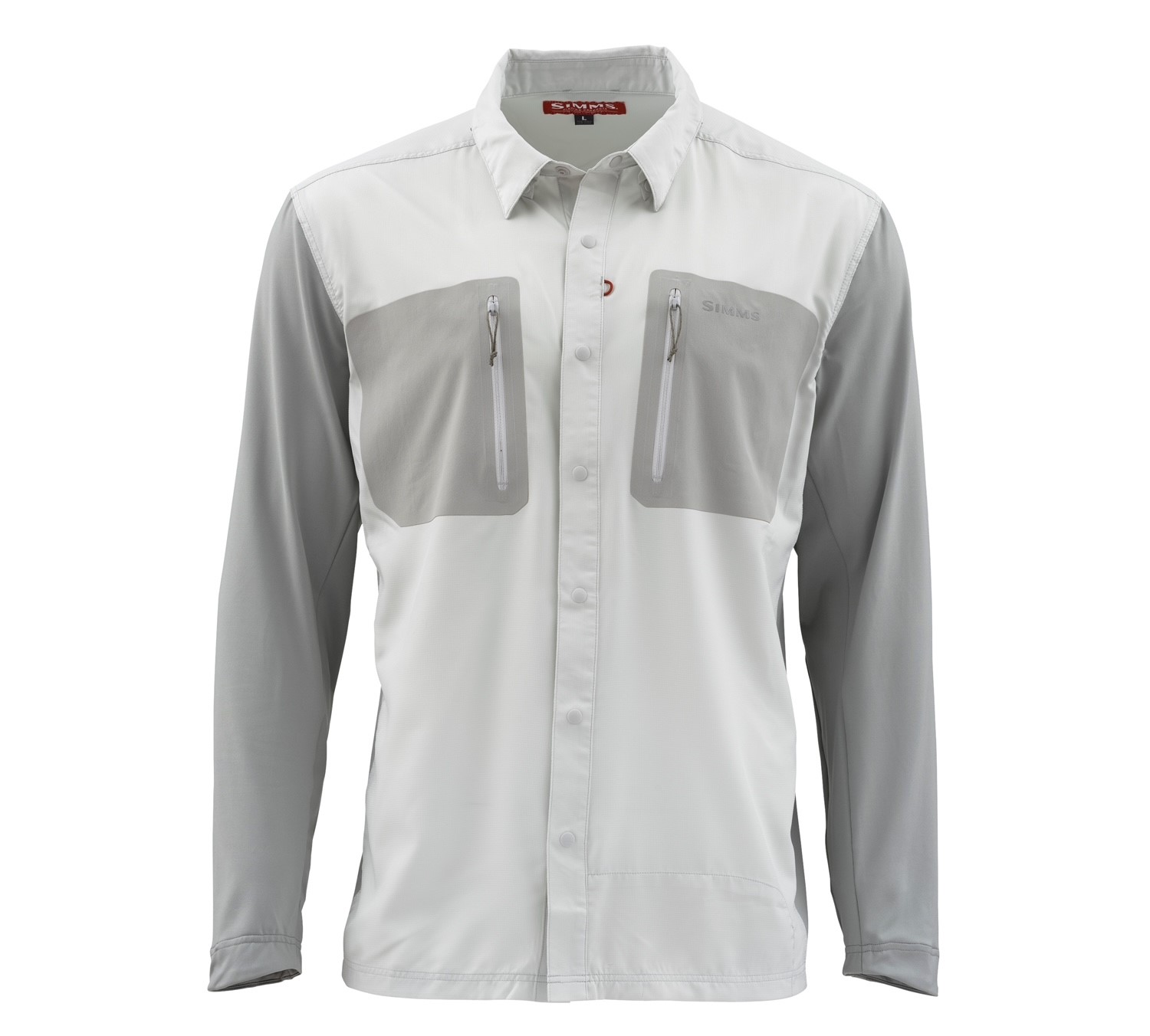Simms M's TriComp Cool LS Shirt - Tundra - Medium