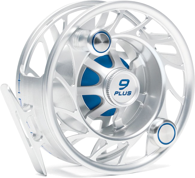 Mulinelli Hatch Finatic Gen2 Fly Reel, argento / blu