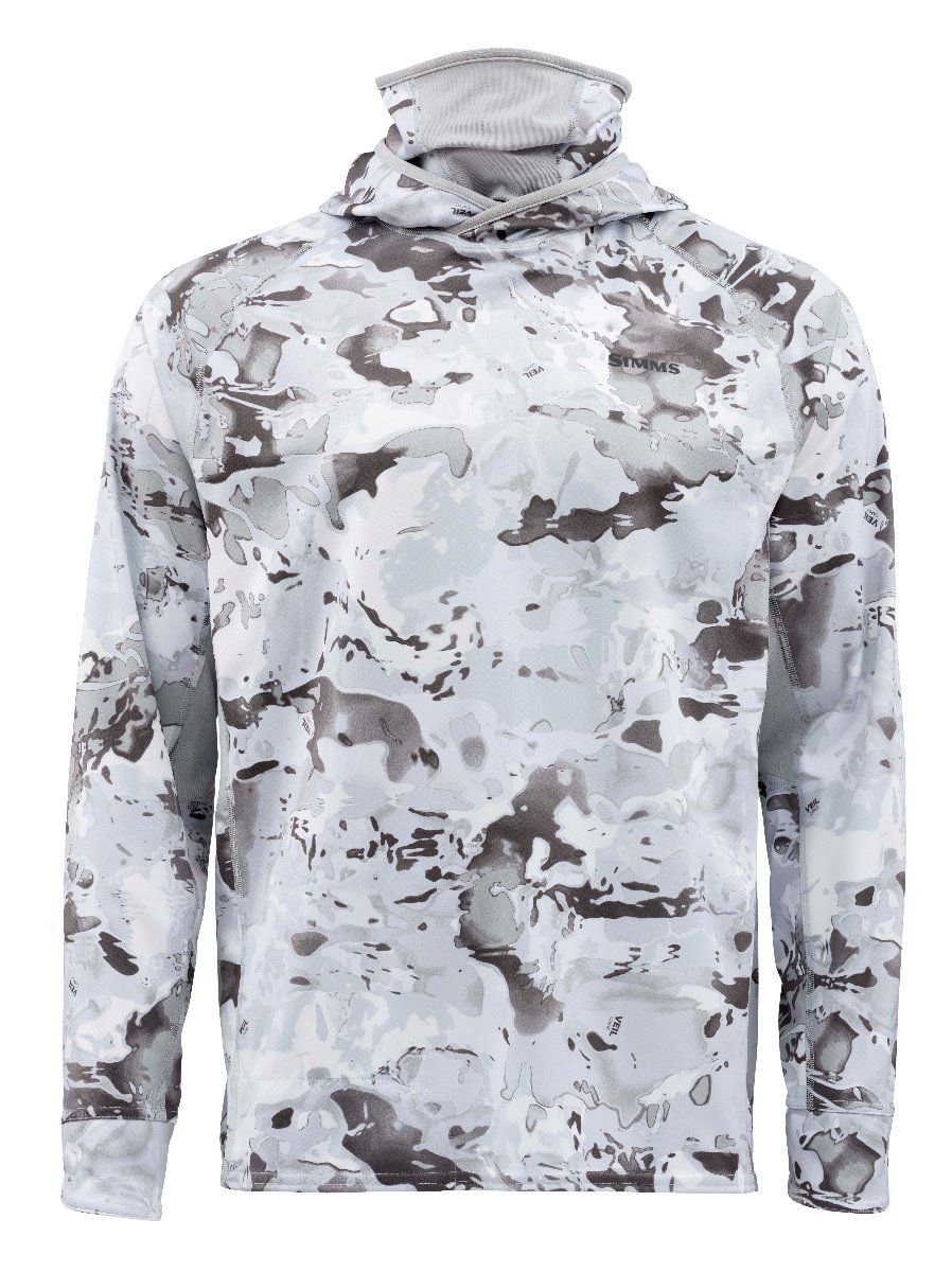 Simms M's SolarFlex UltraCool Armor Shirt - Cloud Camo Grey - Small