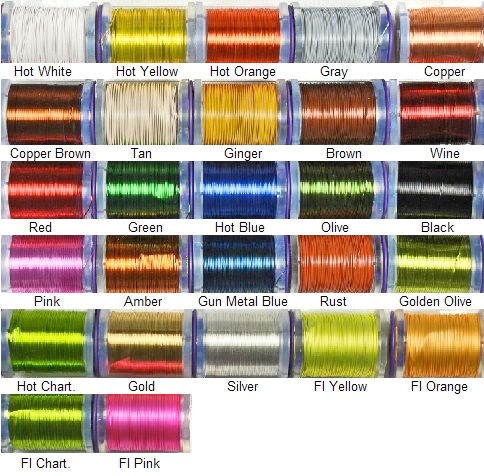 UTC Ultra Wire XS Medium Small Brassie Fly Tying Materials-All Colors & Sizes 